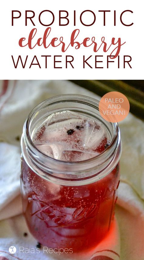 Probiotic Elderberry Water Kefir ! Elderberry Recipes, Healthy Soda, Healthy Healing, How To Make Water, Kefir Recipes, Kefir Grains, Probiotic Drinks, Water Kefir, Fermentation Recipes