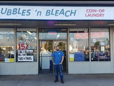 I Bought a Laundromat and Make $24,000 a Month on Top of My Other Job Laundromat Business, Spin City, Laundry Mat, Front Load Washer, Passive Income Streams, Laundry Service, Red Flags, Income Ideas, Business Venture