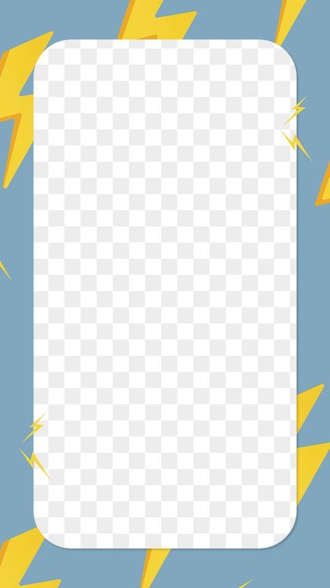 Mobile Png Frame, Iphone Frame Png, Cute Frame Png, Story Frame Png, Instagram Story Frame, Iphone Frame, Lightning Bolt Pattern, Story Frame, Weather Clipart