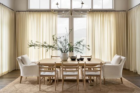 Top Ten Design Projects - Studio McGee Mcgee Spec Home, Studio Mcgee Spec Home, Mcgee Dining Room, Studio Mcgee Dining, Beige Dining Room, Spec Home, The Mcgee Home, Ladder Back Dining Chairs, Mcgee Home