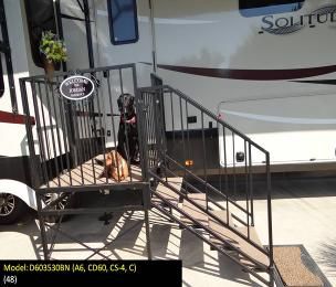 Rv Dog Fence, Rv Decks, Rv Dog, Rv Pet, Pet Ramp, Travel Trailer Camping, Diy Camper Remodel, Dog Ramp, Pet Kennels