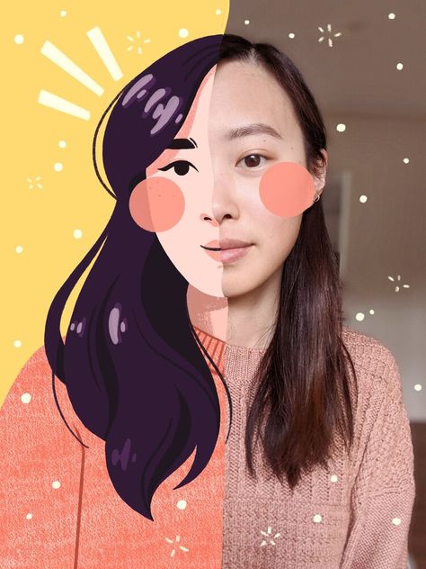 Apple Cheeks, Pictures Of Myself, Digital Portrait Illustration, Portraits Art, Face Illustration, Portrait Cartoon, Arte Inspo, Digital Painting Tutorials, Graphic Design Tips