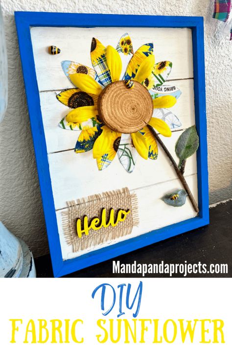 Lemon Crafts, Sunflower Crafts, Honey Bee Decor, Crafts For Seniors, Dollar Tree Decor, Burlap Flowers, Bee Crafts, Sunflower Decor, Bee Decor