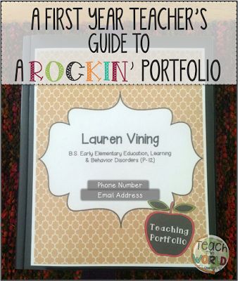 Teach the World: A First Year Teacher's Guide to a Rockin' Portfolio Teacher Portfolios For Interviews, Teaching Interview, Teacher Interview, Teacher Job, Teacher Portfolio, Teaching Portfolio, Teacher Interviews, First Year Teaching, Future Teacher