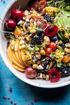 Cold Dinner Ideas, Salad Pasta, Half Baked, Fruit Salad Recipes, Half Baked Harvest, Vegetarian Meals, Summer Salad, Healthy Delicious, Quick Healthy