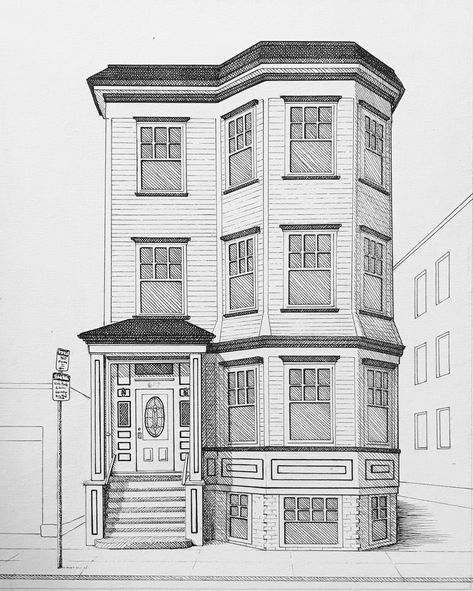 Buildings Sketch Architecture, Croquis Architecture, Easy Drawing Step By Step, House Design Drawing, Architecture Drawing Sketchbooks, Perspective Drawing Architecture, Architecture Drawing Plan, Interior Architecture Drawing, Building Sketch