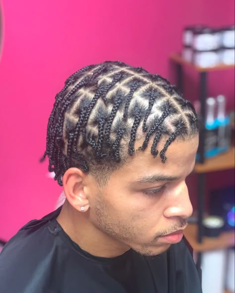 Single Braids For Men Short Hair, Small Men Braids, Twist Braids Hairstyles Men Short Hair, Short Mens Braids, Short Braid Hairstyles For Men, Men Plaits Hairstyles Short, Men Short Twists Hairstyles, Short Men Braids Hairstyles, Plaits Braids Men Short Hair