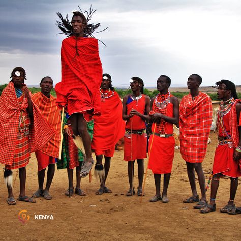 Kenya | Culture Adumu is the world-famous traditional jumping dance performed by the iconic Maasai tribe of Kenya. The jumping dance is how a young Maasai man has just become a warrior to demonstrate his strength and attract a potential bride. Picture - Pawan Sharma @visitkenya @visitkenya_ @places_to_go_kenya @visit.kenya @visit_kenya #GloballyUnited East Africa Travel, Red Suits, Maasai People, Tanzania Travel, Kenya Travel, Visit Africa, Tanzania Africa, Masai Mara, Countries To Visit