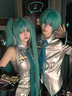 Miku Cosplay, Amazing Cosplay, Cute Cosplay, Pose Reference Photo, Blue Tie, Best Cosplay, Cosplay Outfits, Cute Icons, Not Mine