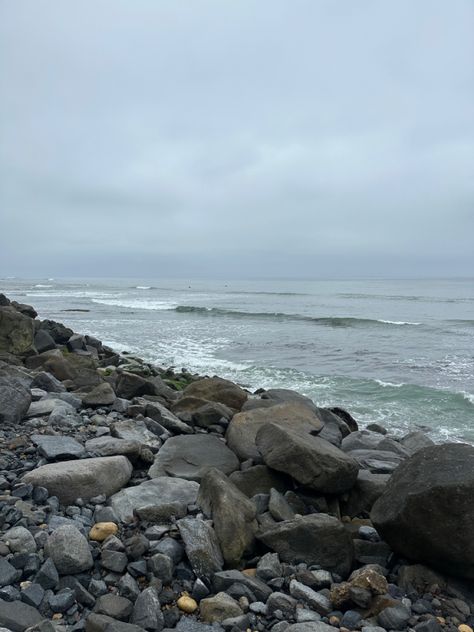 San Diego coast, west coast, ocean beach, cloudy, june gloom, cloudy aesthetic, windy, rocks, coastline, beach Cloudy Ocean Aesthetic, Cold Ocean Aesthetic, Rock Beach Aesthetic, The Coast Aesthetic, Foggy Beach Aesthetic, Cold Summer Aesthetic, Cloudy Beach Aesthetic, Cold Beach Aesthetic, Coastline Aesthetic