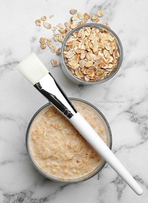 Homemade Face Mask with Oatmeal {JUST 3 INGREDIENTS} Oats Skin Care, Oatmeal Mask For Acne, Diy Oatmeal Face Mask, Oats Face Mask, Homemade Rose Water, Pitch Ideas, Oatmeal Face Mask, Face Mask For Acne, Oatmeal Mask