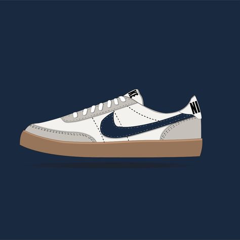 Nike Kill Shot 2, Sneakers Illustration, Vector Art Design, Night Walk, Cute Canvas Paintings, Sneaker Art, Rug Designs, Cute Canvas, Terminator