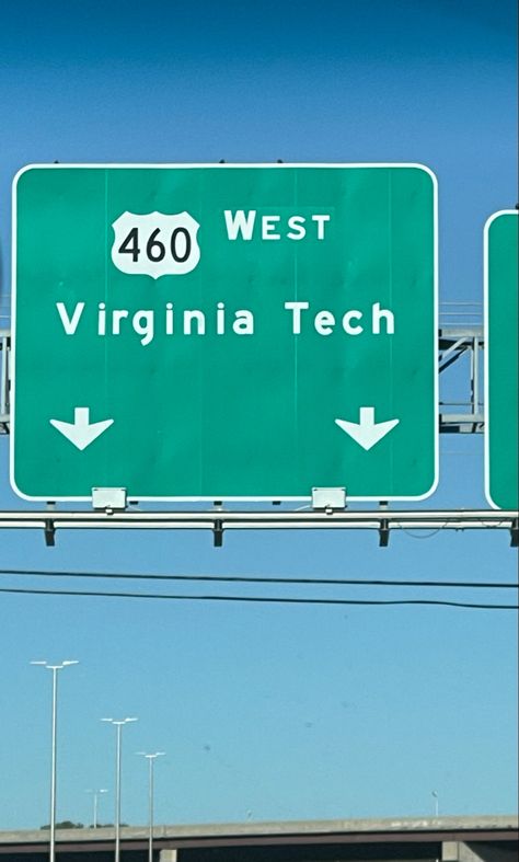 Virginia Tech Aesthetic, Collage Photos, College Acceptance, Tech Aesthetic, Virginia Tech Hokies, Exit Sign, Dream Vision Board, College Aesthetic, Dream College