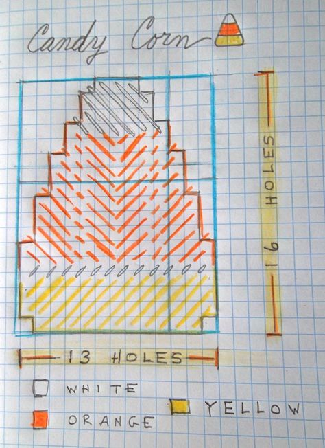 Plastic Canvas Pattern: Candy Corn. . . ReadySetSewbyEvie (Etsy shop) will open in 2014. Until then, enjoy this rough draft of an upcoming pattern idea. :) Candy Corn Plastic Canvas, Needlepoint Magnets, Canvas Coasters, Plastic Canvas Coasters, Plastic Canvas Pattern, Plastic Canvas Stitches, Plastic Canvas Ornaments, Rough Draft, Plastic Canvas Tissue Boxes