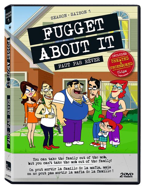 Fugget About It [] [2012] [2013] [] http://www.imdb.com/title/tt1799834/?ref_=nv_sr_1 [] official teaser [61s] https://www.youtube.com/watch?v=kD9aROOTrPU [] scene [71s] https://www.youtube.com/watch?v=PSz8TrJBnBo [] [68s] https://www.youtube.com/watch?v=5fRfzbJEBPY [] [24s] https://www.youtube.com/watch?v=9o4cDxxe-Ss [] Fugget About It Characters, Fugget About It, It Characters, Family Outing, Dvd, Family Guy, Comic Book Cover, Entertainment, Actors