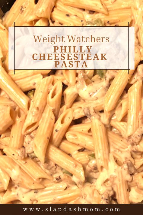 My love for cheesesteaks didn't stop when I started Weight Watchers. I did, however, have to find a Weight Watchers-friendly alternative, and that's exactly what I achieved with this Philly Cheesesteak Pasta recipe! It's a must-try. 🧀 #pasta #cheesesteak #phillycheesesteak #recipes #slapdashmom #weightloss #recipeideas #recipesharing #recipeoftheweek #weightwatchersworks #weightwatchersfamily #weightwatchersonline #weightlosssupport #weightlosshelp We Dinner Recipes, Quick And Easy Dinner Recipes For Family Busy Mom Healthy, Weight Watchers Kid Friendly Recipes, Weight Watchers Philly Cheese Steak, Weight Watchers Dinners For Families, Dinner Ideas Weight Watchers, Weight Watcher Meal Prep Ideas, Weight Watchers Casserole Recipes Easy, Weight Watcher Dinners Easy