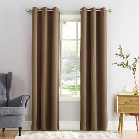 Sun Zero Kenneth Curtain Panels infuse a modern sophistication into any living space. Equipped with built-in metal grommets for easy hanging on standard curtain rods up to 1.5" in diameter. Sun Zero Blackout technology blocks out most outside light, offers outside noise reduction by up to 25percent, and decreases energy lost through your windows by up to 25percent. Comfort is optimized with thermal properties that help keep summer heat and winter chill out of your home. Hang in your living room Sun Zero, Blackout Panels, Grommet Panels, Tab Top Curtains, Energy Efficient Design, Colorful Curtains, Grommet Curtains, Window Panels, Energy Saving