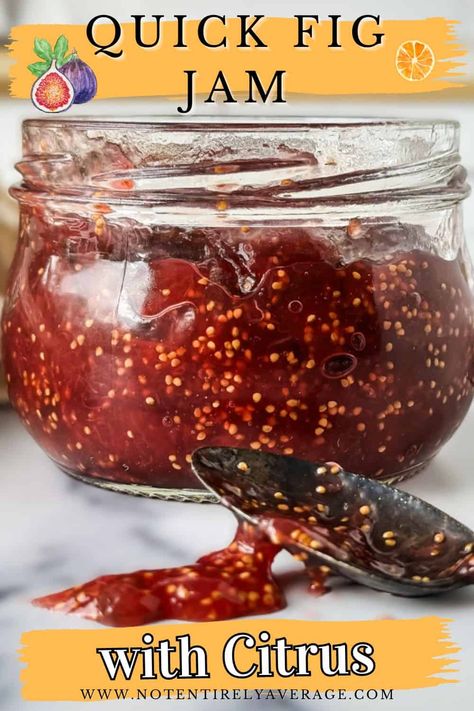 Simple and Delicious Fig Jam Recipe Recipes That Use Fresh Figs, Fig Jelly Recipe, Fresh Fig Jam Recipe, Fig Pepper Jelly Recipe, Fig Jam Recipe Canning, Dried Fig Jam Recipe, How To Make Fig Jam, Recipe For Fig Preserves, Fig Preserves Recipe Easy