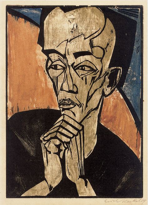 Erich Heckel woodcut, German Expressionism Erich Heckel, Emil Nolde, Degenerate Art, Ernst Ludwig Kirchner, Art Eras, Franz Marc, Expressionist Artists, German Expressionism, Expressionist Art