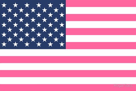 Usa Flag Wallpaper, Pink American Flag, American Flag Banner, American Flag Sticker, Preppy Pink, Flag Country, July Decor, Flag Sticker, Screen Saver