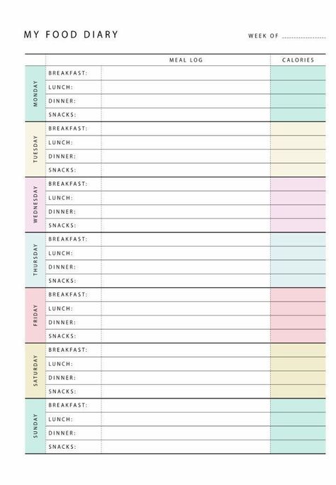 Food Daily Planner, Goodnote Page Template, Food Timetable, Daily Planner Aesthetic, Food Planner Template, Goodnote Planner, Aesthetic Daily Planner, Food Diary Template, Food Planner