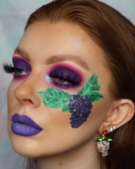 Grape Makeup Look, Grape Makeup, Grape Tree, John 15 5, Patio Party, Body Makeup, Makeup Palette, Fruit Basket, Eyeshadow Makeup