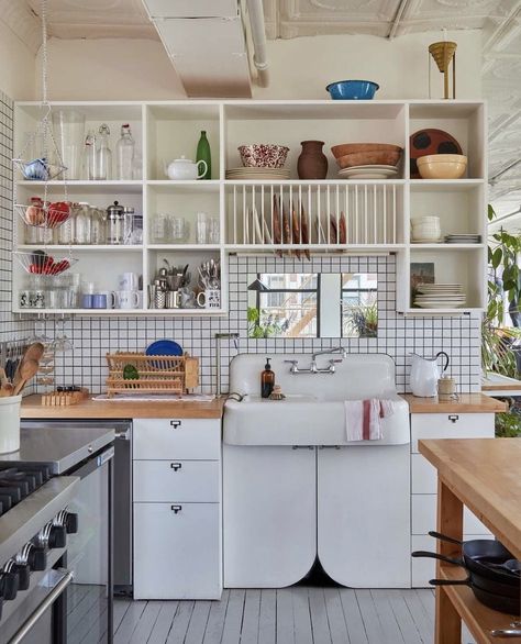 Utility Ideas, Pegboard Kitchen, Kitchen Prep Table, Utility Kitchen, Kitchen Utility, Rental Kitchen, Pot Racks, Chic Interior Design, Welcome To My House