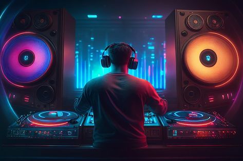 Photo dj player audio mixing electronic ... | Premium Photo #Freepik #photo #dj-mixer #audio-mixer #sound-mixer #dj-music Dj Pics, Audio Mixing, Home Screen Wallpaper Hd, Mixer Dj, Dj Sound, Dj Logo, Dj Images Hd, Mixing Dj, Dj Setup