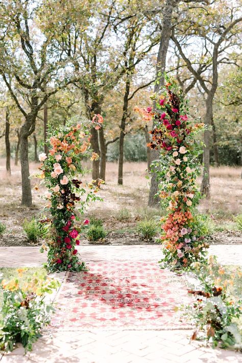 Outdoor Wedding Altars, Prairie Wedding, Palm Wedding, Prairie Flower, Altar Flowers, Pink Wedding Theme, Wedding Altars, We Are Back, Ceremony Flowers