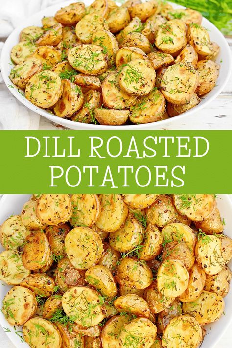 Dinner Recipes With Dill, Spring Potato Recipes, Spring Vegetable Side Dishes, Dill Recipes Healthy, Dill Potatoes, Spring Meals, Dill Recipes, Roasted Potato Recipes, Potato Recipes Side Dishes