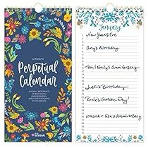 Bloom Planner, Flip Calendar, Family Command Center, Hanging Calendar, 12 Month Calendar, January To December, Daily Planners, Gotcha Day, Perpetual Calendar