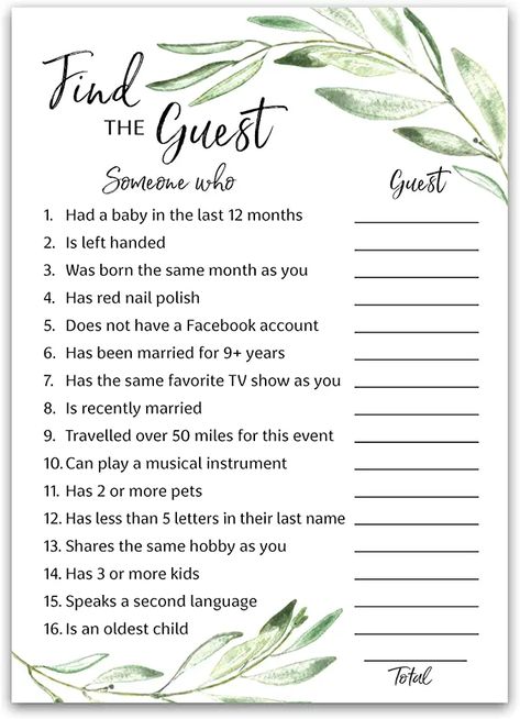 Boho Boy Baby Shower Games, Garden Theme Baby Shower Games, Guess The Guest Game, Sage Green Baby Shower Games, Gender Neutral Sprinkle, Botanical Baby Shower Games, Simple Neutral Baby Shower Ideas, Olive Theme Baby Shower Ideas, Green Baby Boy Shower Ideas