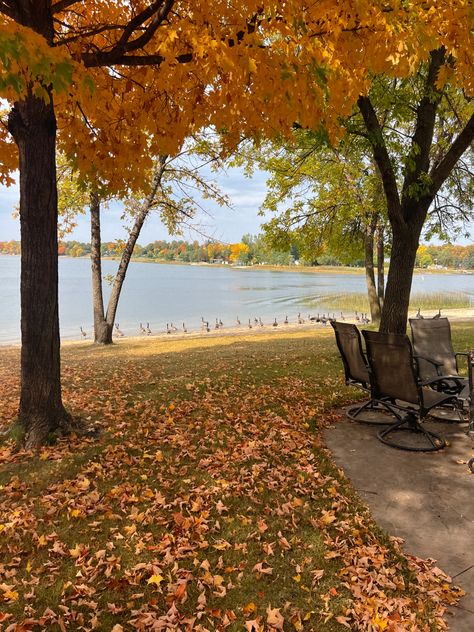 Autumn Lake, Aesthetic Autumn, Lake Geneva, At The Lake, Fall Aesthetic, Autumn Aesthetic, Fall 2023, Changing Seasons, Geneva