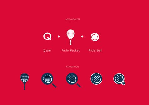 Qatar World Padel Championship, Logo & Visual Identity on Behance Padel Logo Ideas, Start Logo, Badminton Logo, Logo Visual Identity, Championship Logo, Tennis Logo, Pickle Ball, Letter Form, Grafic Design