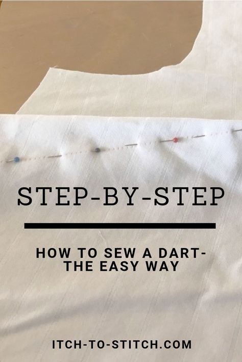 Sewing Techniques, Sewing Tips, Sewing Tutorials, Sewing Darts, How To Sew, Learn To Sew, Sewing Hacks, Dart, Easy Sewing