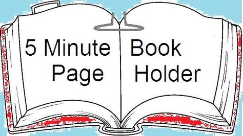 5 minute book page holder Book Page Holder, Thumb Book, Page Holder, Friends House, Book Pillow, Metal Shirts, Make Tutorial, Bubble Wands, For My Mom