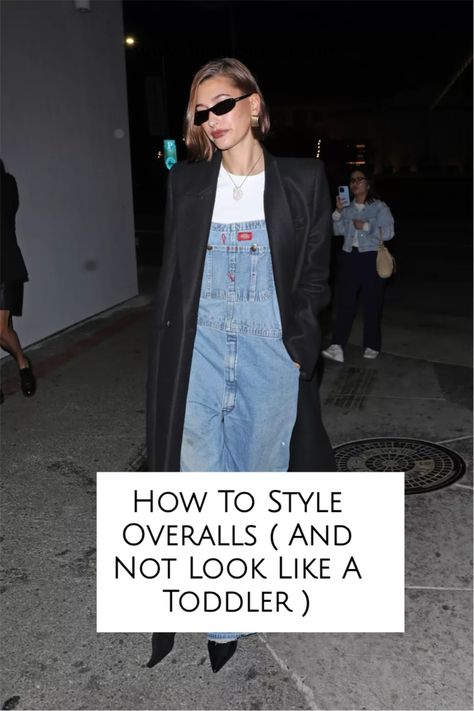 overalls, overalls outfit, overall outfits, overralls outfit, overals outfits Overalls Blazer Outfit, Overalls In Winter Outfits, Overalls With Chelsea Boots, Overalls And Jacket Outfit, Fall Denim Overall Outfits, Styling Jean Overalls, How To Wear Overalls In Winter, Oversized Overalls Outfit Fall, Cute Fall Overall Outfits