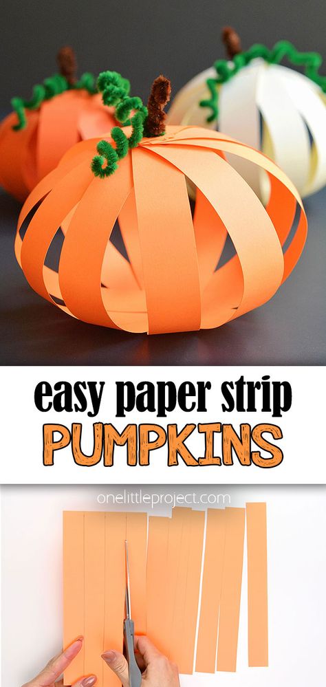 3d Pumpkins Construction Paper, Easy Pumpkin Craft Kindergarten, Paper Pumpkin Craft For Kids, Pumpkin Paper Crafts, 3d Pumpkin Craft, Pumpkin Crafts Preschool, Paper Pumpkin Craft, Fall Paper Crafts, Paper Pumpkins