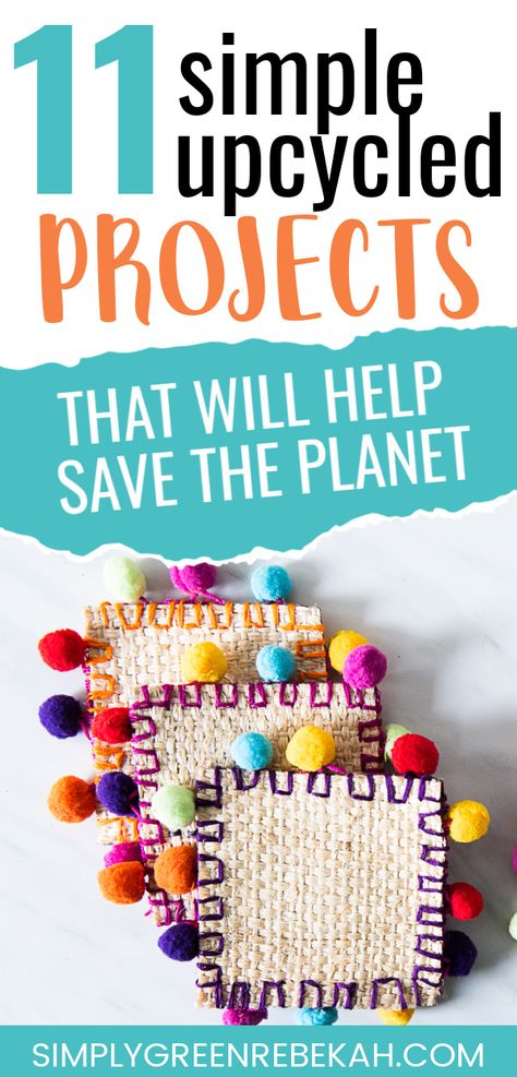 Turning trash into treasure is the true spirit of upcycling! Check out these 11 simple upcycled projects that will help save the planet - while also having fun! #upcycle #upcycledcrafts #repurposingideas #upcyclingideas Trash To Art Project, Upcycling, Upcycling Projects For School, Upcycle To Sell, Trash To Treasure For Kids, Trash To Treasure School Project Ideas, Upcycle Projects For Kids, Recycled Items Projects For Kids, Upcycling Ideas For Kids