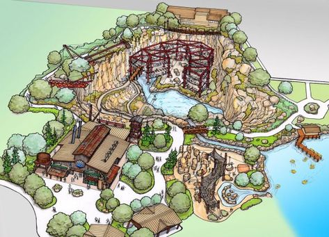 Zip-line, rock climb and sip craft beer at new outdoor adventure park Coaster Inspiration, Theme Park Planning, Theme Park Map, Park Concept, Grand Open, Mystic Mountain, Coaster Ideas, Planet Coaster, Vertical Landscape