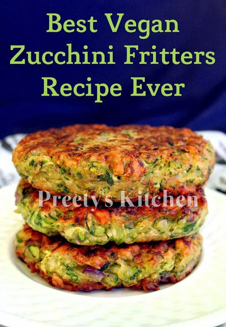 Best #Vegan #Zucchini Fritters Ever ( Step By Step Pictures) Mainz, Vegetable Patties, Vegan Zucchini Fritters, Vegan Zucchini Recipes, Zucchini Fritters Recipe, Vegetable Pancakes, Fritters Recipe, Vegan Zucchini, Easy Zucchini