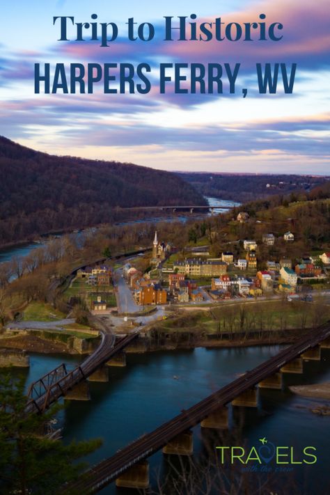 Harpers Ferry West Virginia is the perfect day trip from Washington DC. You can go hiking or visit historic spots while enjoying the lush landscape of the town. #outsidedc #historictown #nationalpark #westvirginia 2023 Bucket List, Harpers Ferry West Virginia, North America Travel Destinations, Washington Dc Travel, Harpers Ferry, About History, Dc Travel, Mountain Town, United States Travel