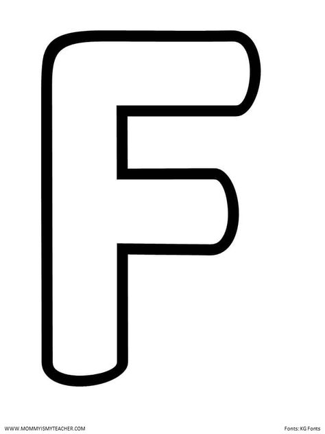 This alphabet worksheet for the letter F is great for letter F crafts and letter F activities for preschool and kindergarten homeschool curriculum. Letter F Tracing, Letter F Craft, Alphabet Letters To Print, The Letter F, F Letter, Abc Phonics, Art Activities For Toddlers, Letter To Teacher, Alphabet Templates