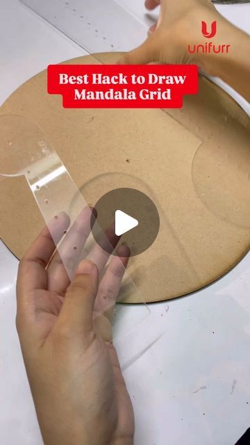 Unifurr - by The Bigg Ant on Instagram: "The Best Stencil to Draw Mandala Grid.
You just need 1 scale to make the whole Mandala Grid, works great For Lipan Art, Mandala Art, Dot Mandala Art

- Sizes Available for upto Diameter of 12", 24", 36" Inches
- Precisely Made
- Circle intervals of Half Inches can be drawn

Protecting Innovation:

Unauthorized replication or production of Unifurr's Mandala Scale Design or similar design may result in legal action for intellectual property rights infringement." Aboriginal Dot Art Template, Printable Mandala Stencil, How To Draw Mandala, How To Draw Mandala For Beginners, Lipan Art Design, Diy Mandala Wall Art, Circle Mandala Design, Circle Mandala Art, Mandala Art Dot