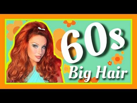 (3532) Easy 1960s Big Hair Tutorial - YouTube 60’s Hair, Big Hair Tutorials, Exotic Hair, Exotic Hairstyles, 1960s Hair, Big Hair, Vintage Hairstyles, Creative Ideas, Hair Tutorial