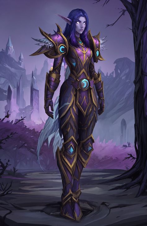 Saatari, custom night elf character wearing Wardenguard armor set #fantasy #warcraft #wow #worldofwarcraft #nightelf #nelf #elf #kaldorei #saatari Night Elf Warcraft, World Of Warcraft Elf Female, Night Elf World Of Warcraft, Paladin Warcraft, Night Elf Warrior, Wow Night Elf, World Of Warcraft Night Elf, Night Elf Druid, Wow Elf