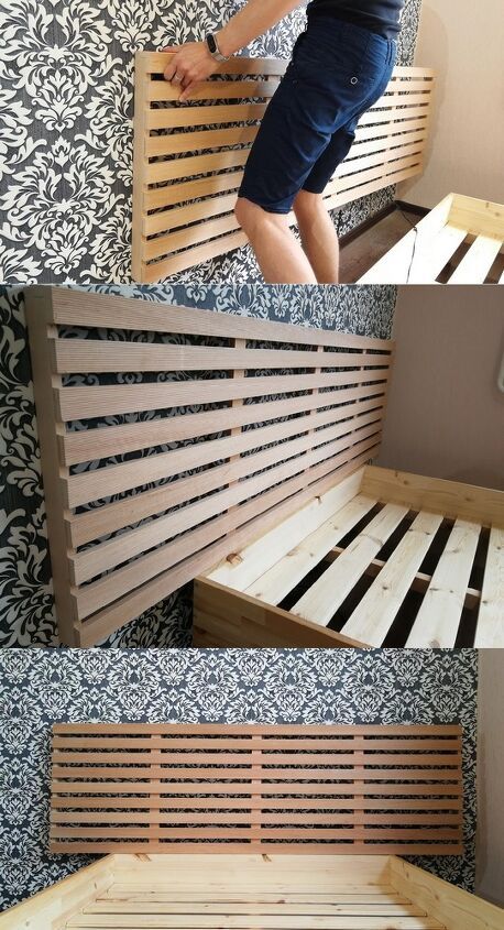 How to Build a Headboard for Bed DIY | Hometalk Headboard For Bed, Diy Wallpaper Headboard, Wallpaper Headboard, Build A Headboard, Farmhouse Bedroom Set, Diy Bed Headboard, Simple Bed Frame, How To Make Headboard, Pallet Headboard