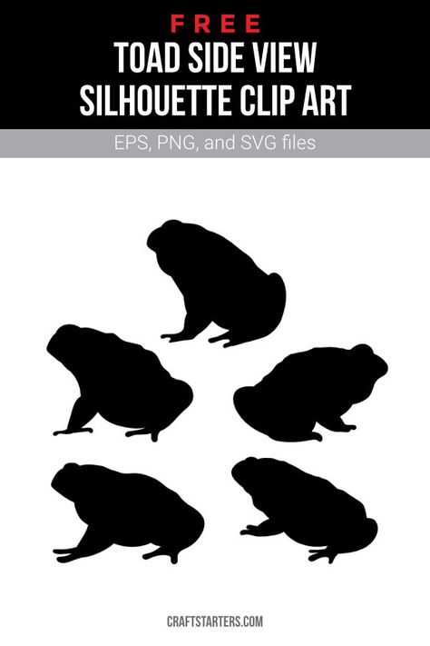 Toad Silhouette, Doodle Inspiration, Silhouette Clip Art, Toad, Png Transparent, Side View, Doodles, Siding, Clip Art