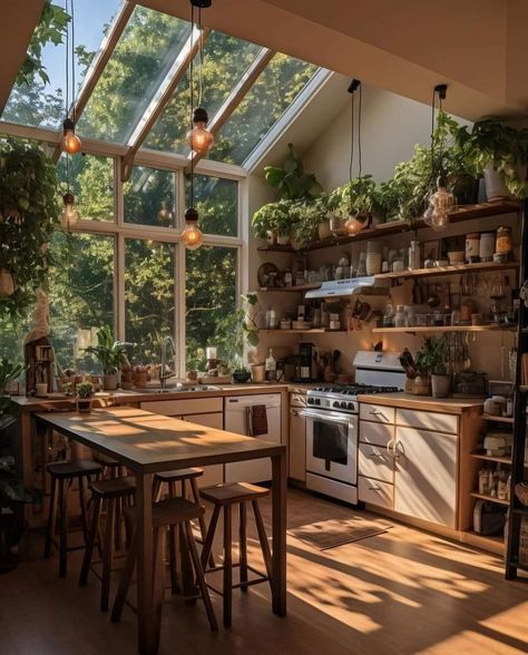 Greenhouse Kitchen, Decor Western, Interior Design Per La Casa, Dream House Rooms, Dream Room Inspiration, Dream House Interior, House Goals, Home Design Decor, Pretty House