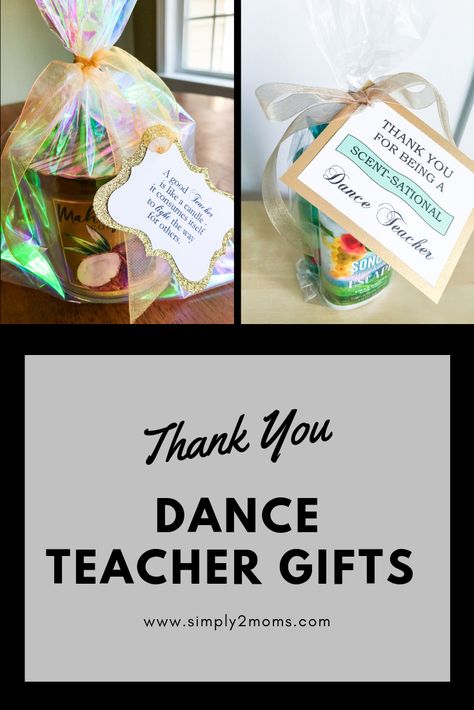 End of Year gift ideas for classroom teachers, coaches or dance teachers. Ideas for your student from a group or individual. #teachergifts #endofyear #danceteachergift #giftideas #teacherappreciation Thank You Gifts For Dance Teachers, Diy Dance Teacher Gifts, Christmas Gifts For Dance Teachers, Gift Ideas For Dance Teachers, Dance Teacher Thank You, Dance Teacher Gifts End Of Year, Dance Teacher Gifts Christmas, Dance Teacher Appreciation Gifts, Dance Recital Gifts Diy